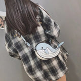 Blue Whale Leather Bag