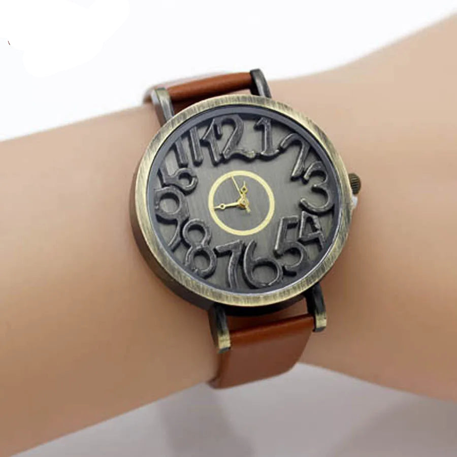 Vintage Genuine Cow Leather Watch