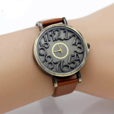 Vintage Genuine Cow Leather Watch