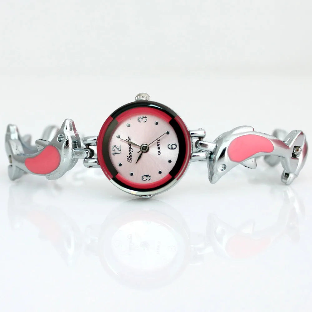Dolphins Style Strap Quartz Bracelet Watch