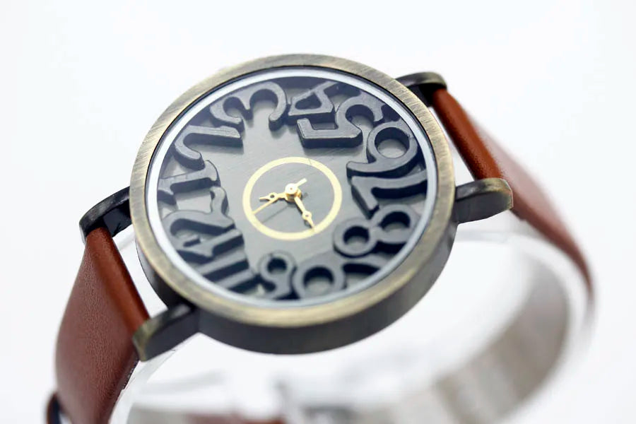 Vintage Genuine Cow Leather Watch