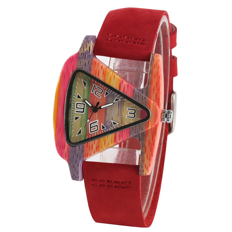 Unique Colorful Women's Wood Watch