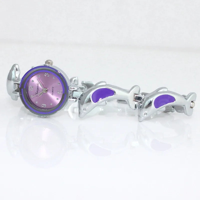 Dolphins Style Strap Quartz Bracelet Watch