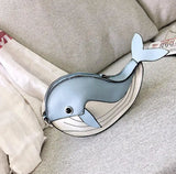 Blue Whale Leather Bag