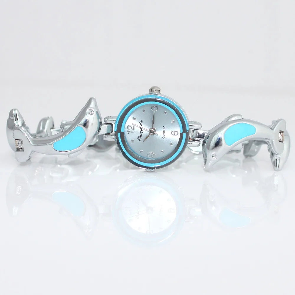 Dolphins Style Strap Quartz Bracelet Watch