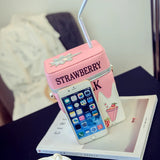 Milk Box Bag Strawberry Cross Bag