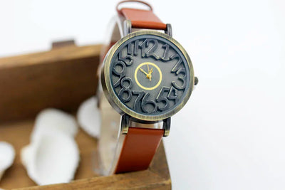 Vintage Genuine Cow Leather Watch