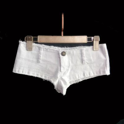 Y2K White Micro Shorts