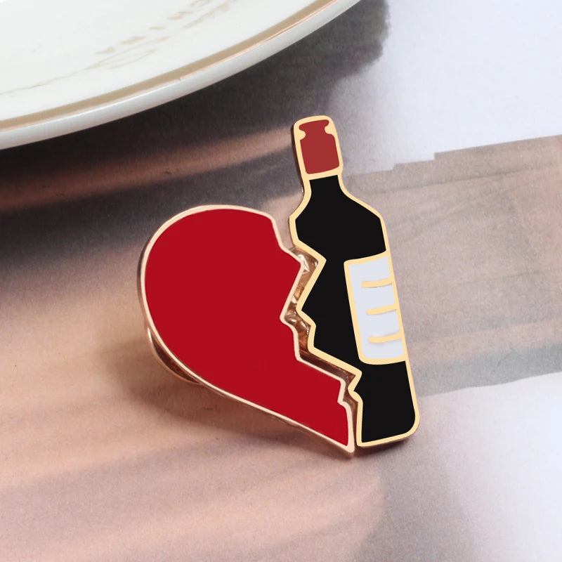 Broken Heart Pins