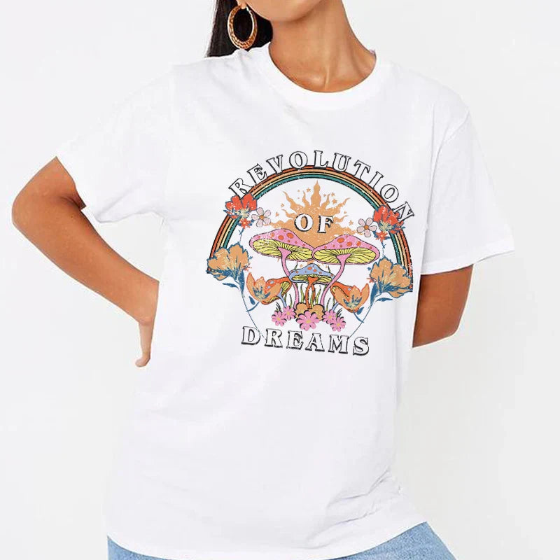 Graphic Dreams Casual T-shirt