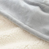 Heavy Thick Fleece Hooded Blanket
