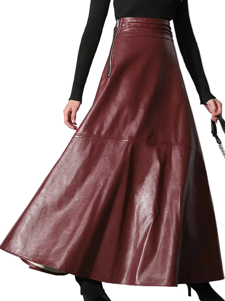 Soft Faux Leather Skirt