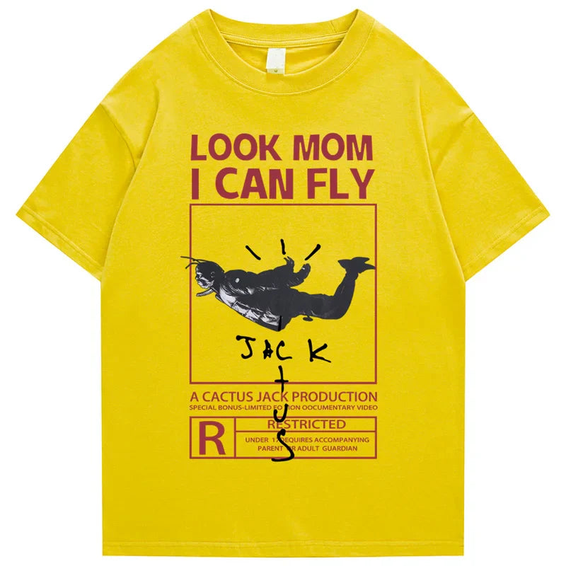 Camiseta gráfica Look Mom I Can Fly