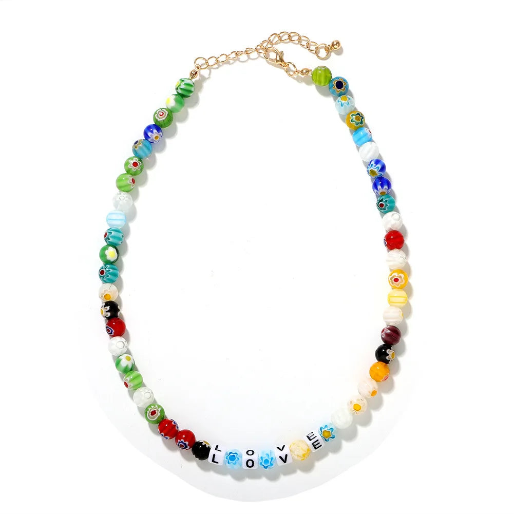 Beaded Pearl Beach Vibes Necklaces