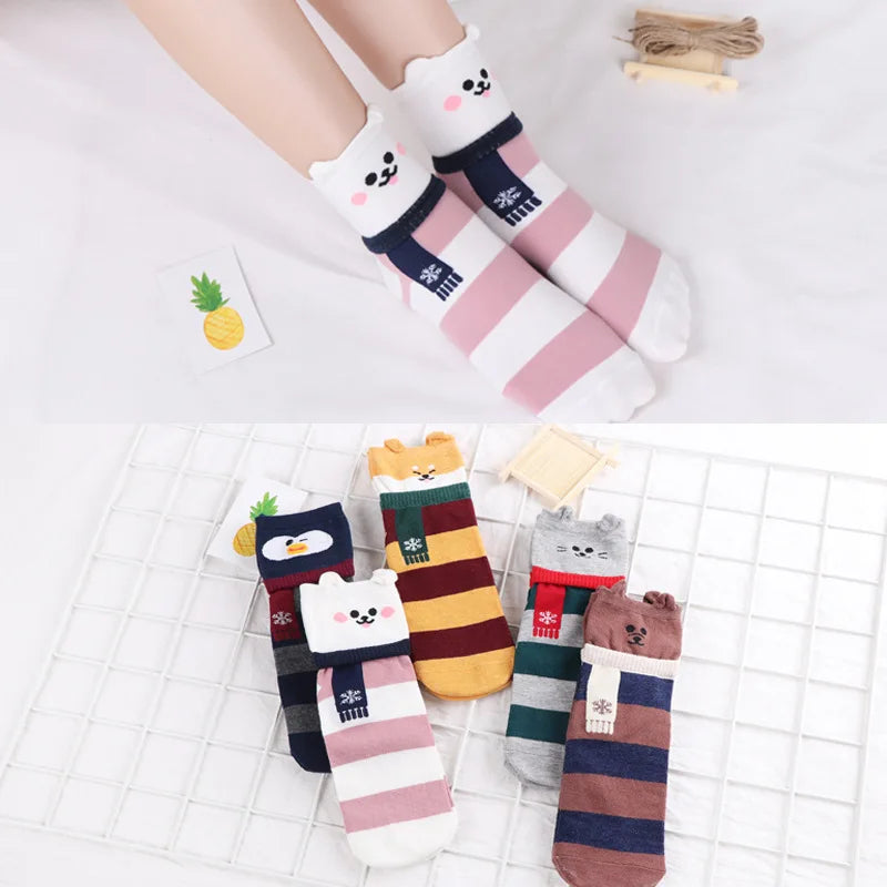 Animal Cartoon Funny Socks