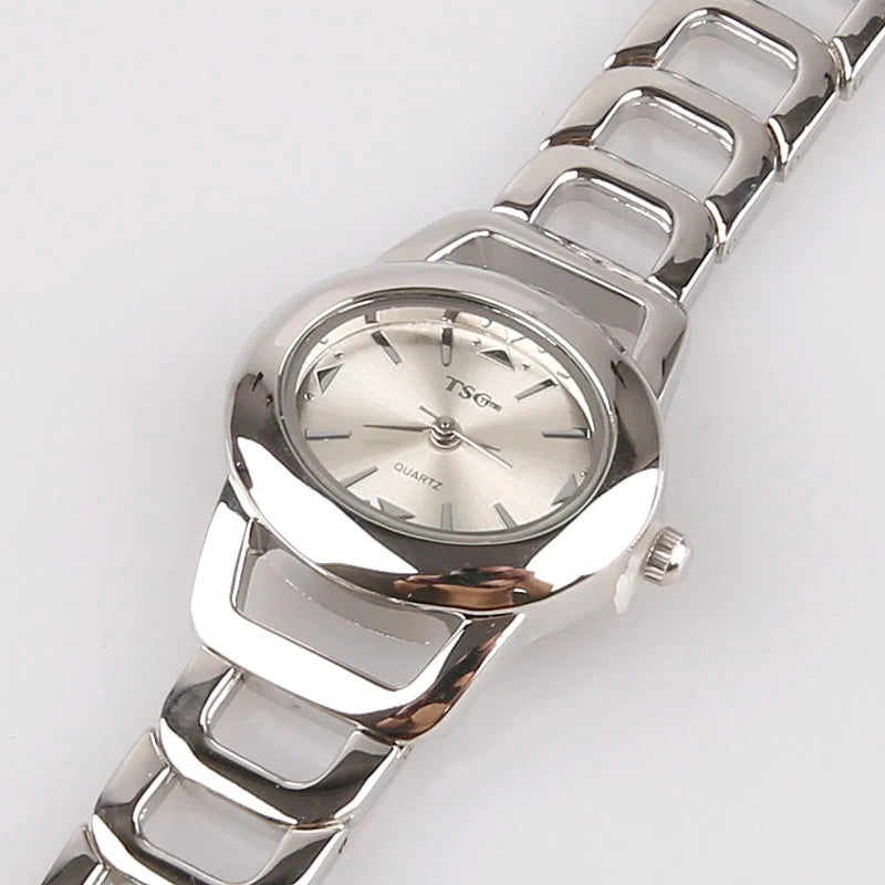 Casual Silver Lady Stainless Steel Watch