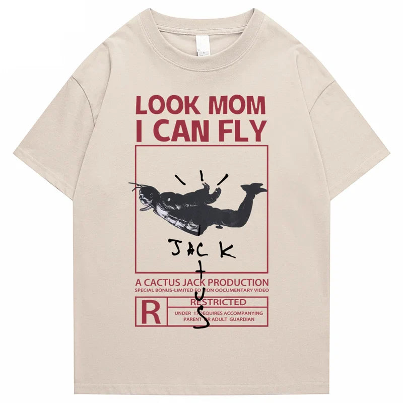 Camiseta gráfica Look Mom I Can Fly