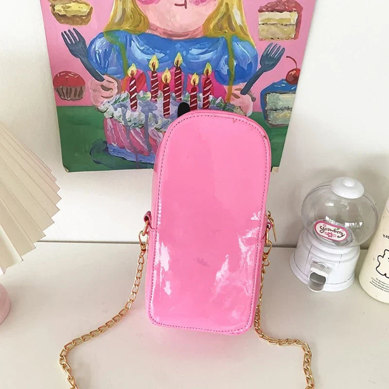 Weird Core Mobile Phone Shape Crossbody Bag