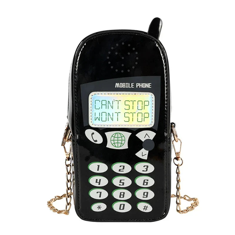 Weird Core Mobile Phone Shape Crossbody Bag