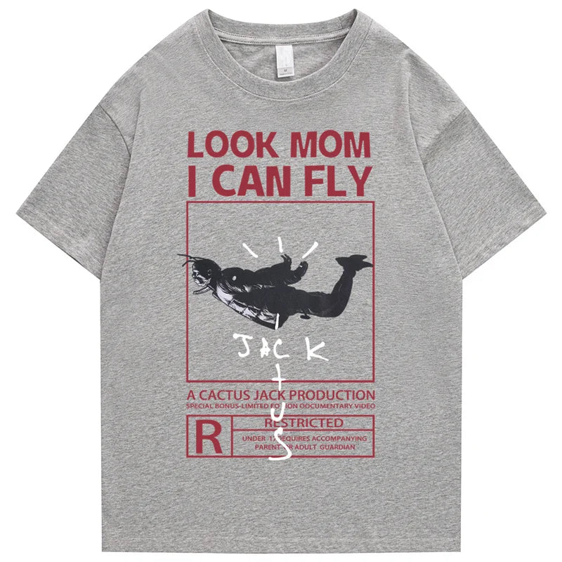 Camiseta gráfica Look Mom I Can Fly
