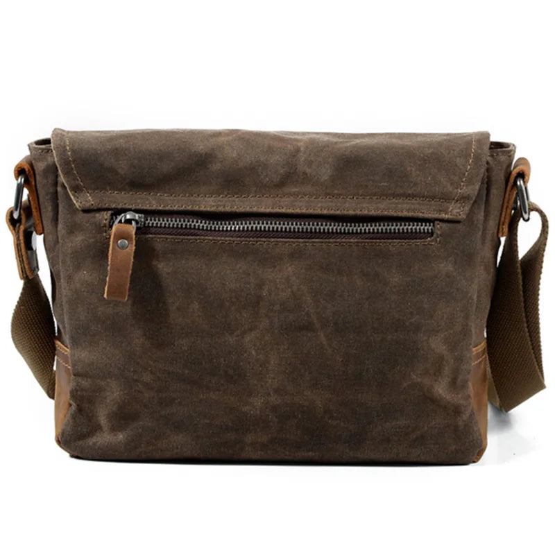 Waterproof Canvas Crossbody Messenger Bag