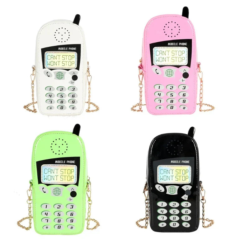 Weird Core Mobile Phone Shape Crossbody Bag