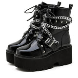 Chained Winter Women's Black Boots