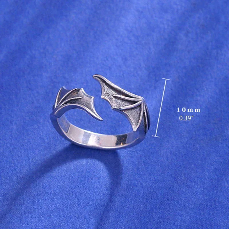 Y2K Gothic Angel Devil Wings Rings