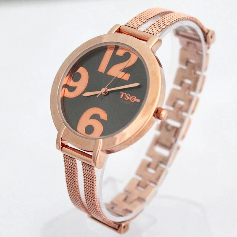 Casual Silver Lady Stainless Steel Watch