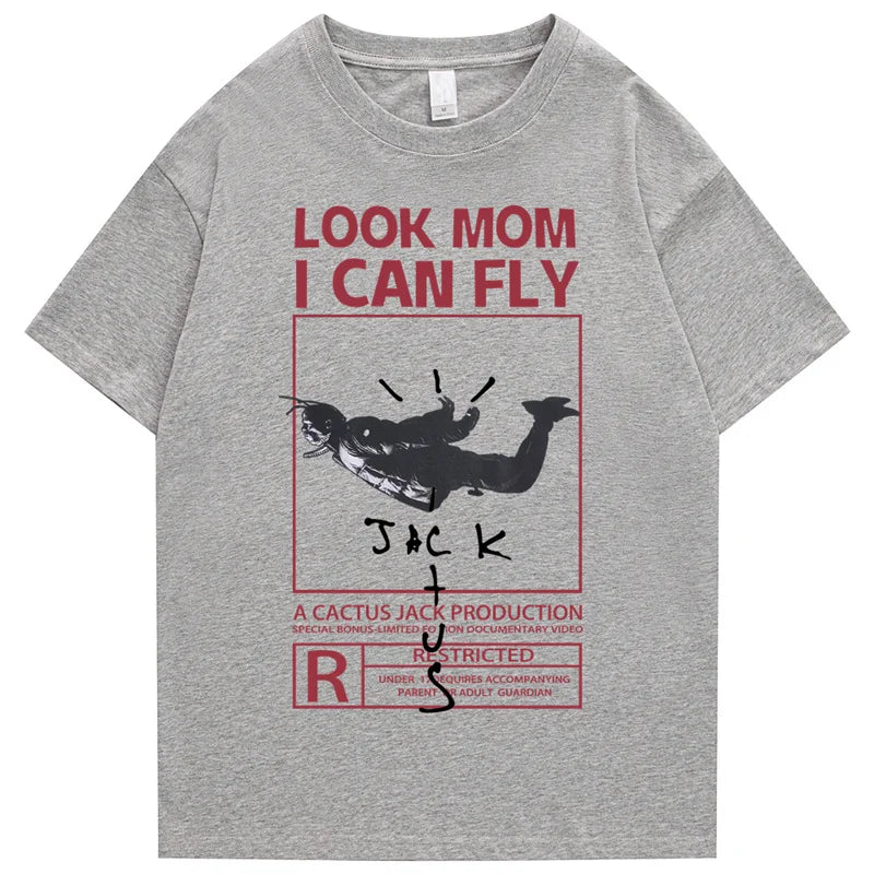 Camiseta gráfica Look Mom I Can Fly