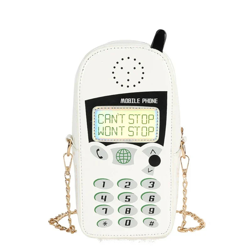 Weird Core Mobile Phone Shape Crossbody Bag