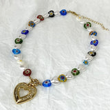 Beaded Pearl Beach Vibes Necklaces