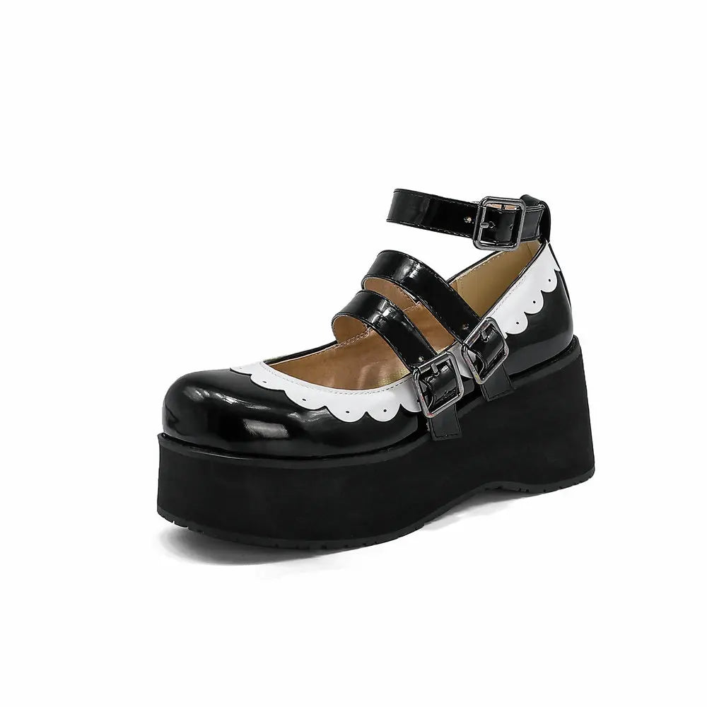 Coquette Core Platform Ruffle Shoes