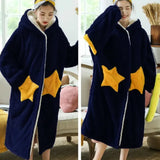Gothic Star Oversized Fleece Hooded Blanket