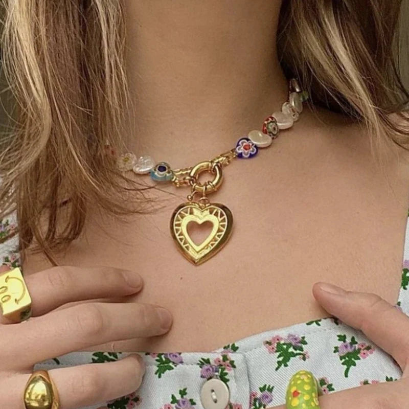 Beaded Pearl Beach Vibes Necklaces