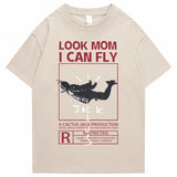 Camiseta gráfica Look Mom I Can Fly