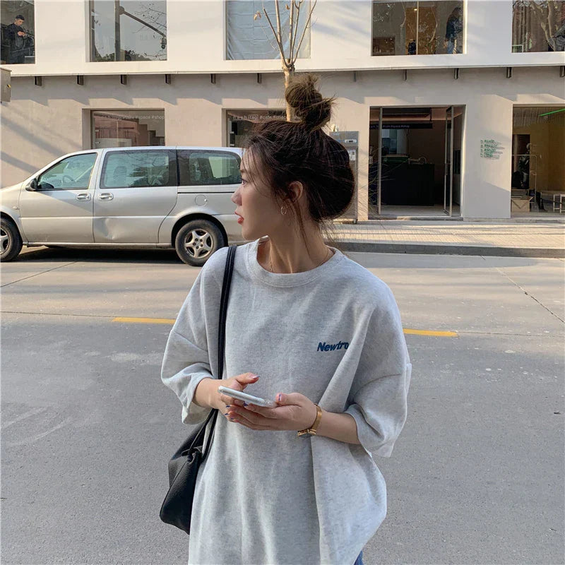 Women's Soft Girl Korean Summer  T-Shirt