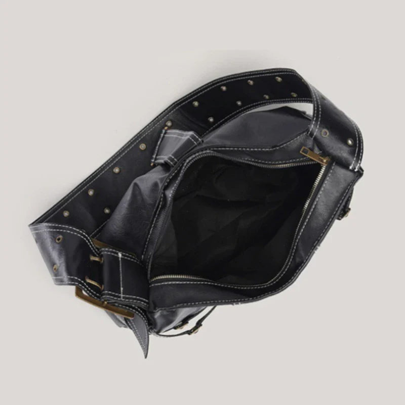 Y2K PU Leather Shoulder Bag