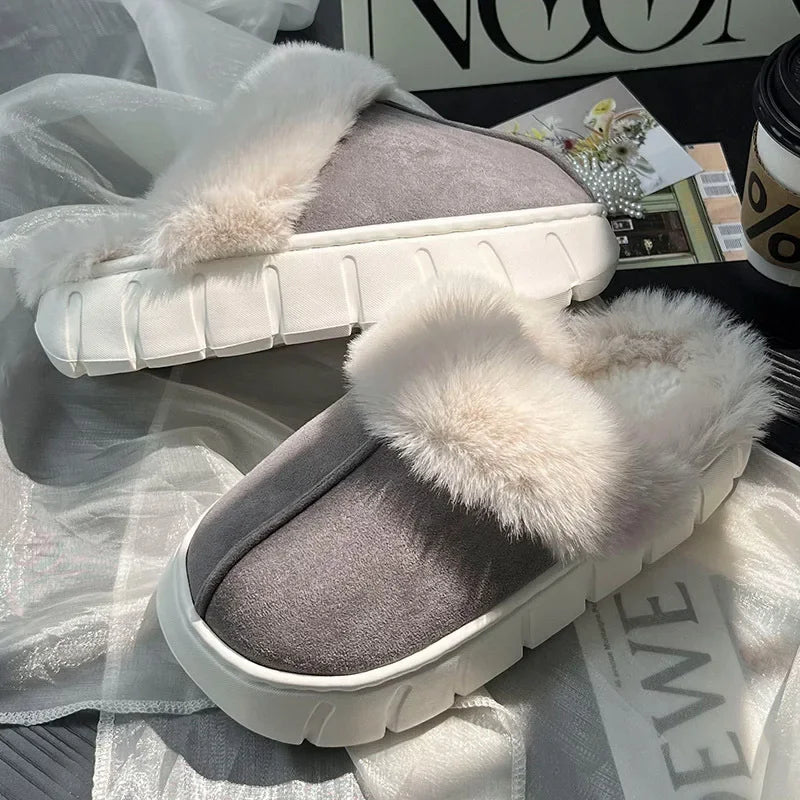 Indoor Fluffy Thick Sole Uggs Slippers