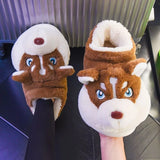 Fluffy Indoor Dog Winter Slipper
