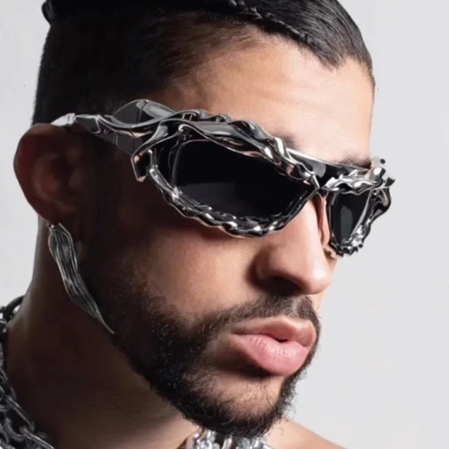 Y2K Twisted Irregular Sunglasses