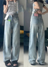 High Waist Wide Leg Retro Jeans