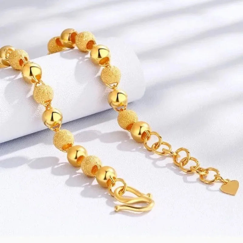 Vintage Gold Beaded Bracelet