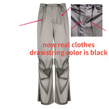 Parachute Solid Color Elegant Wide Leg Pants