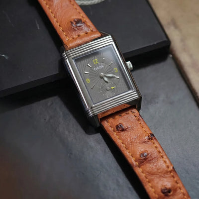 Luxury Men's High-End Quartz Brown Leather Watch