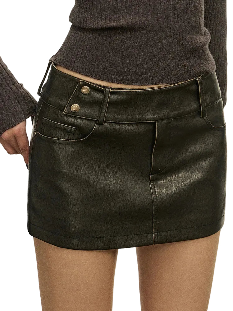 Black Mini Women Skirt