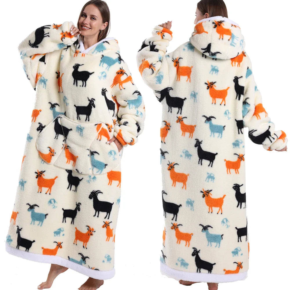 Cartoon Tragbare Homewear Pyjama-Decke