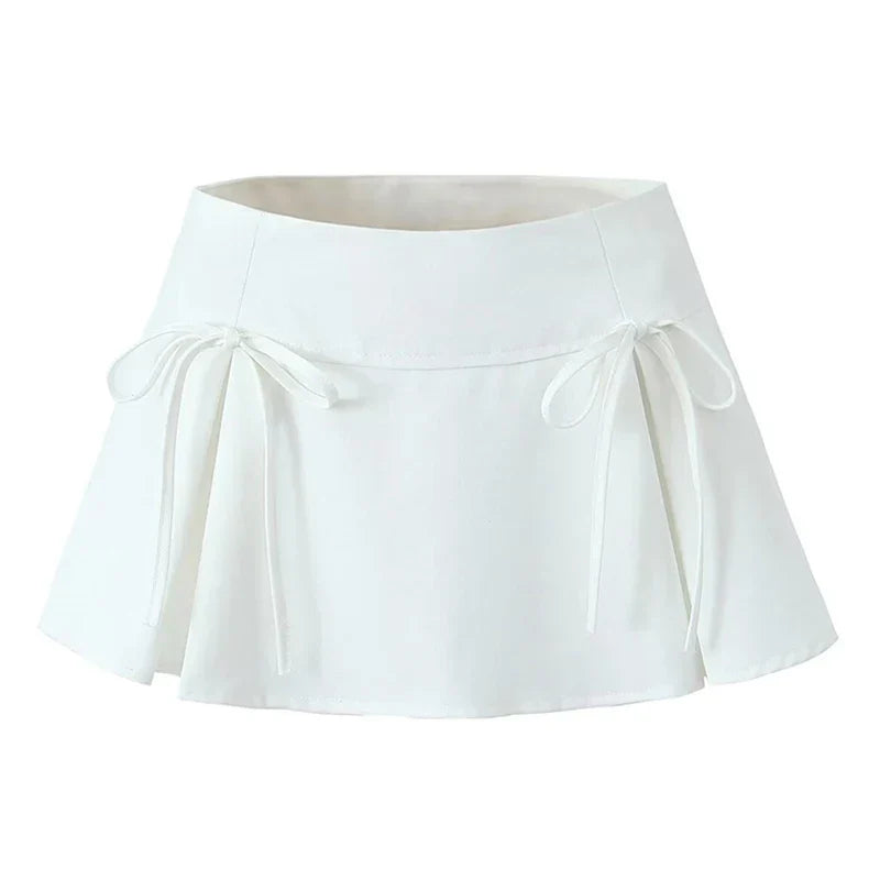 Balletcore Mini Skirt with Bow