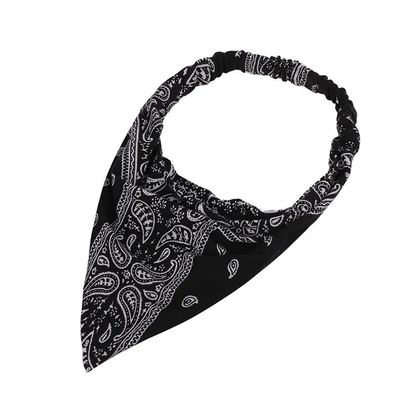 Summer Concert Paisley Elastic Headbands