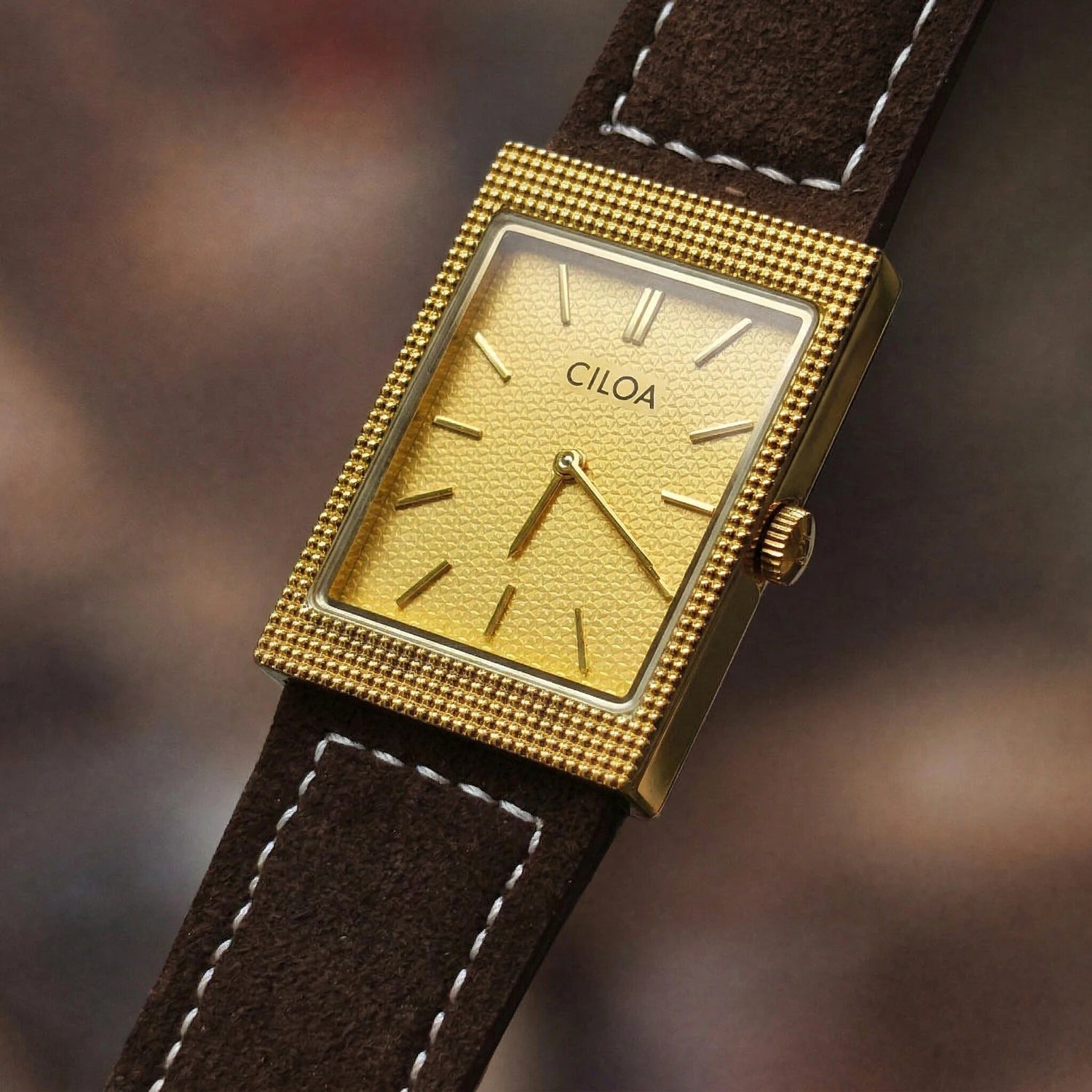 CILOA Red Retro Men's Old Money Watch